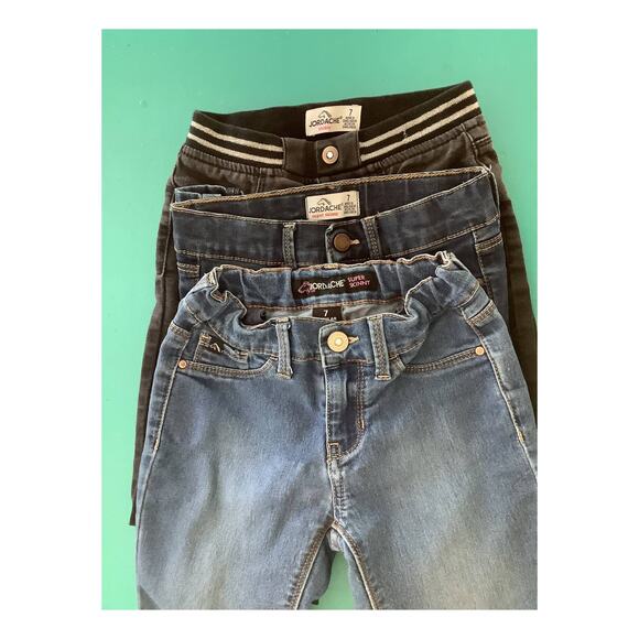 Girls Jordache Jeans Size 7 Skinny Bundle 3 - Picture 1 of 10